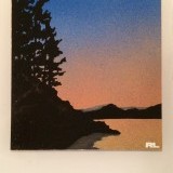 The Cove (sold) - urethane on art board